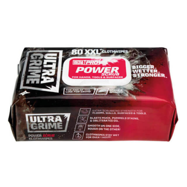 UltraGrime PRO Power Scrub Cleaning Cloth Wipes