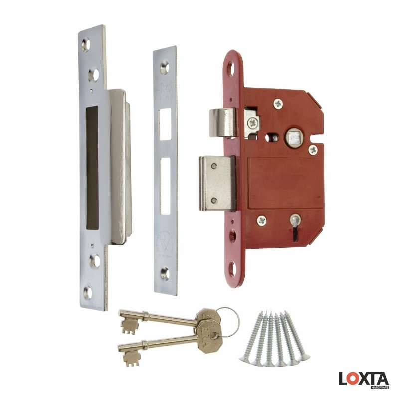 KT30099 Fortress High Security 5 Lever Mortice Sashlock, BS3621 Rated