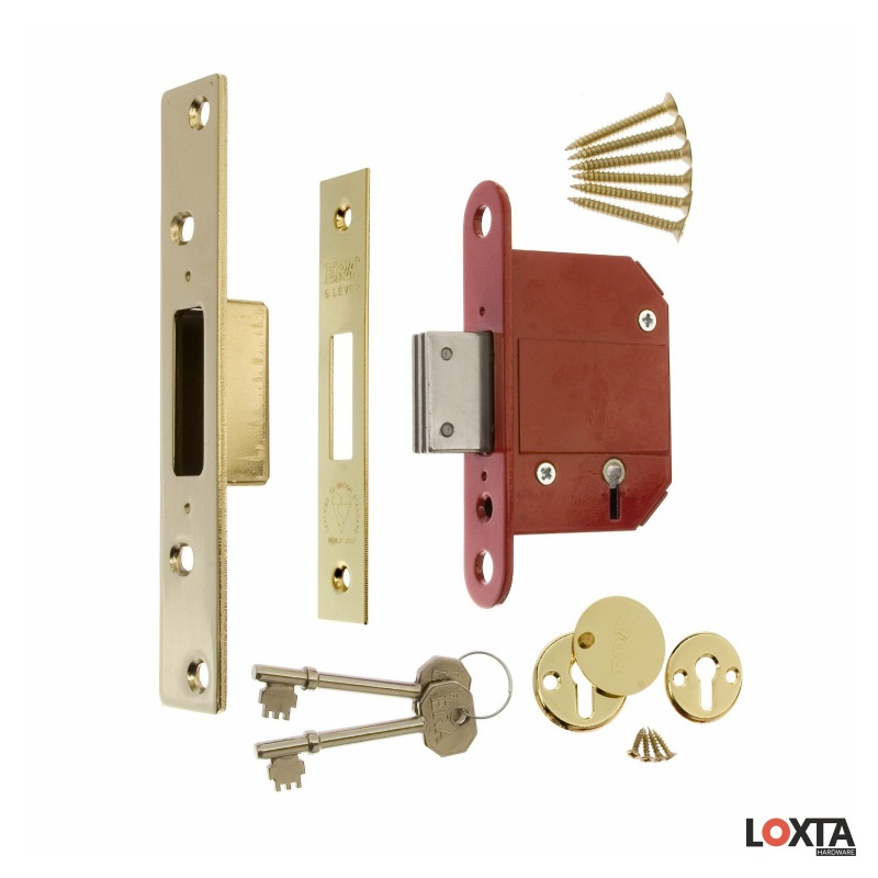 KT38099 Fortress High Security 5 Lever Mortice Deadlock, BS3621