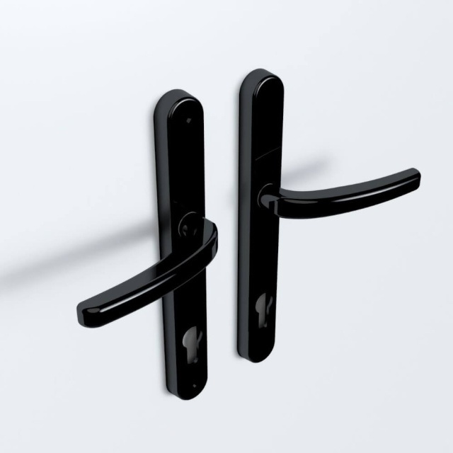 Fabric Door Handle - 92PZ Euro, 211mm Centres, Long Plate | Loxta