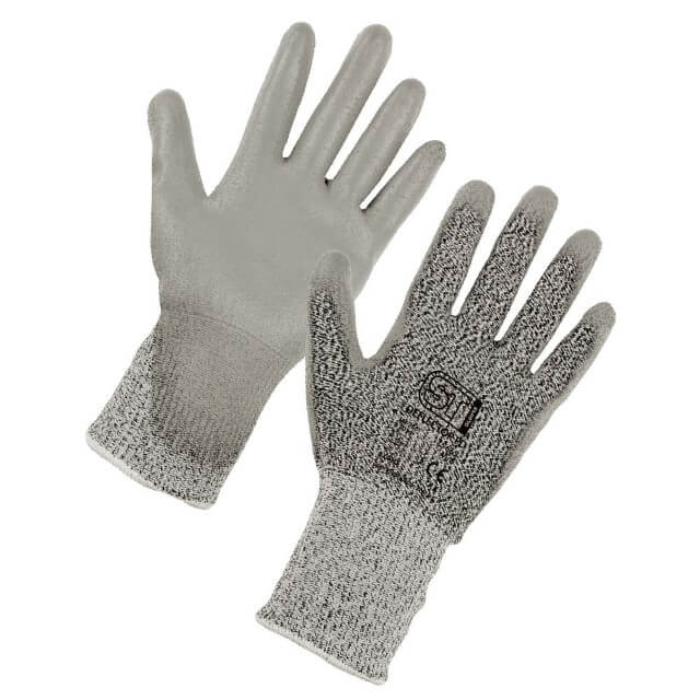 Deflector PD Grey Cut Resistant Gloves, S-2XL - ISO Cut Level D