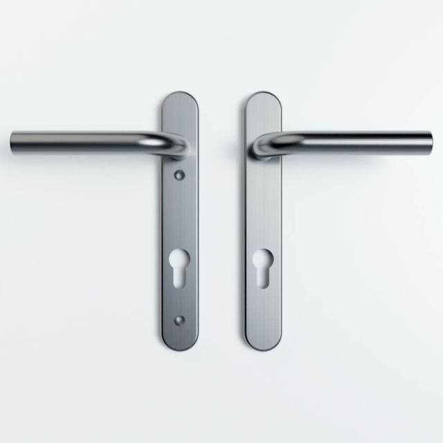 Marine Grade 92PZ Euro MPL Door Handles - 220mm Backplate | Loxta