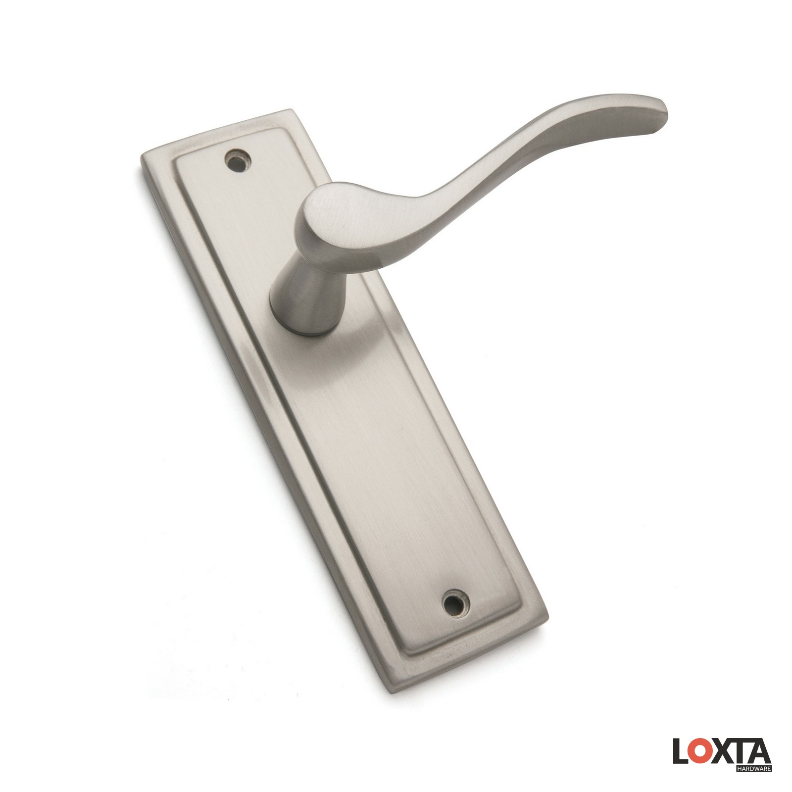 brushed silver door handles