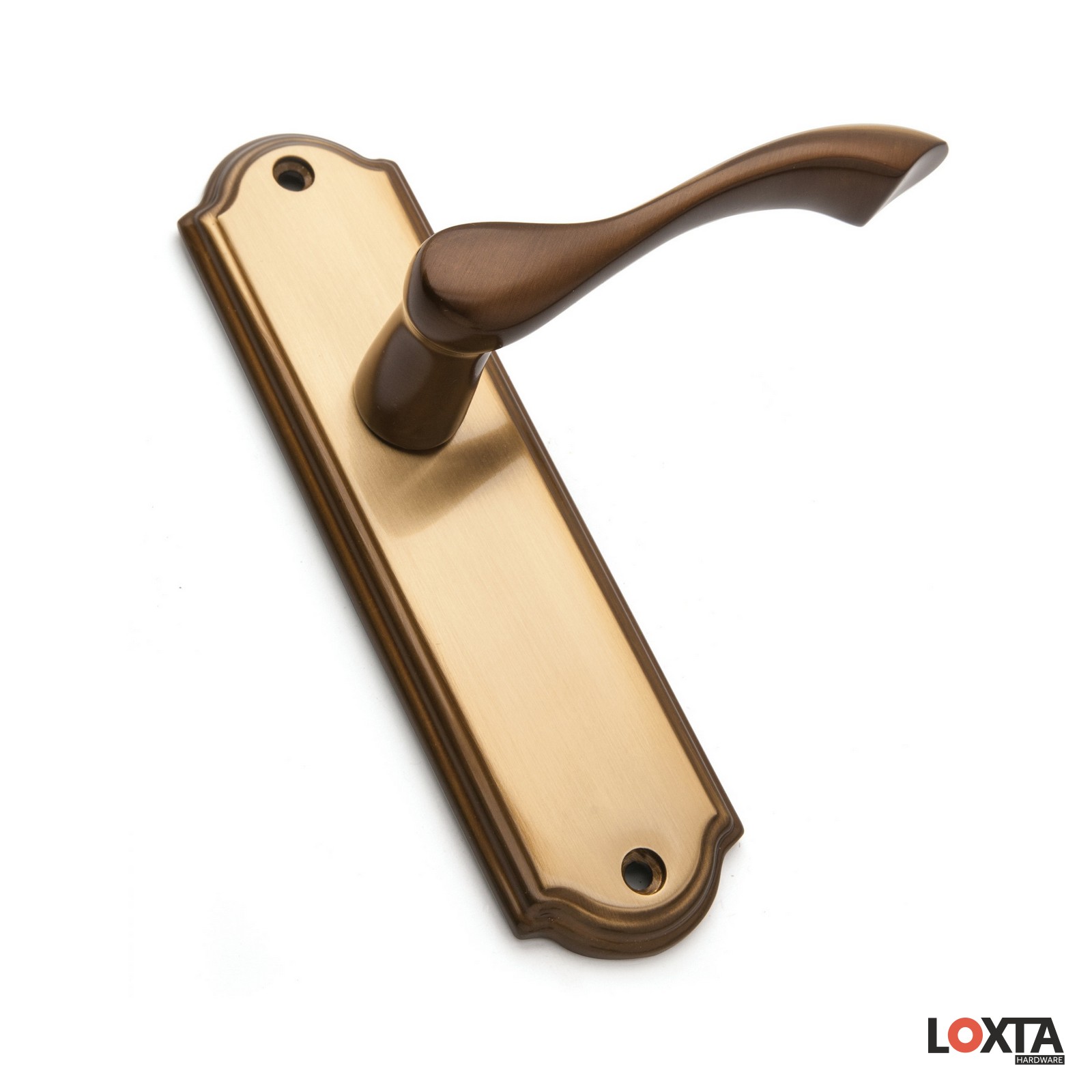 MY11011 Regent Designer Door Handle, Premium Hot Brass, LH/LK/BR/EU
