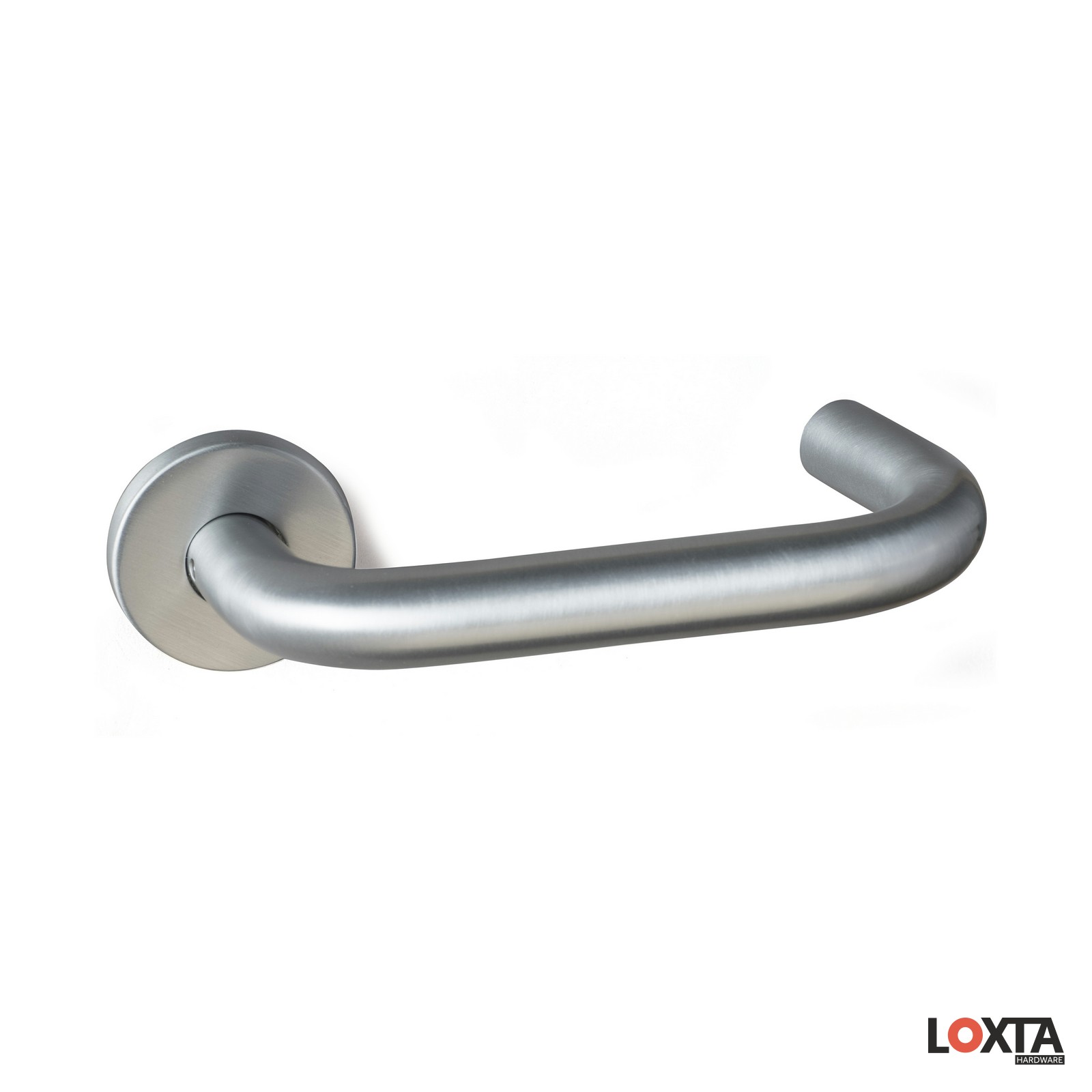 brushed silver door handles